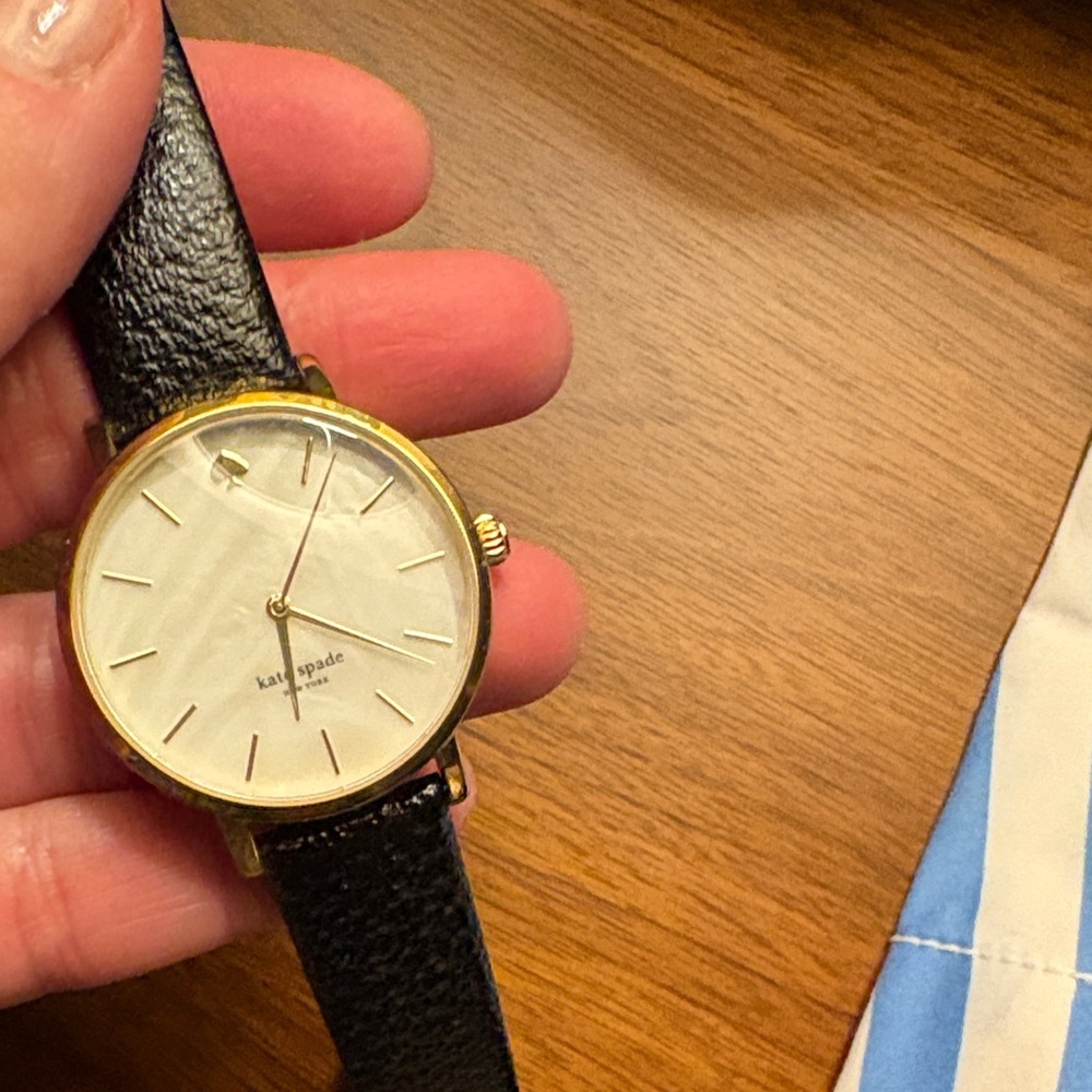 Kate Spade Black and Gold Watch - Picture 2 of 4